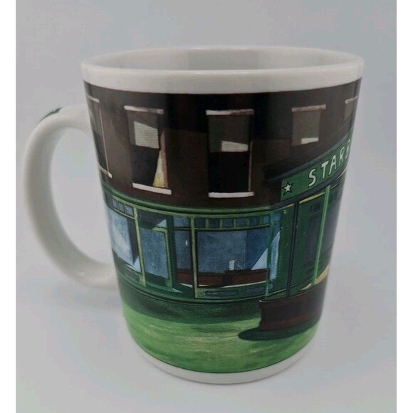 Vintage Starbucks Coffee Mug Edward Hopper 'Nighthawks' "Retro Diner" - Picture 6 of 13